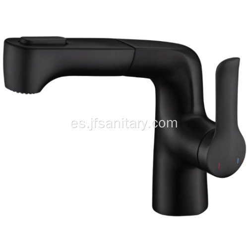 Fashion Square Design Black Pull-Out Cuench Faucet